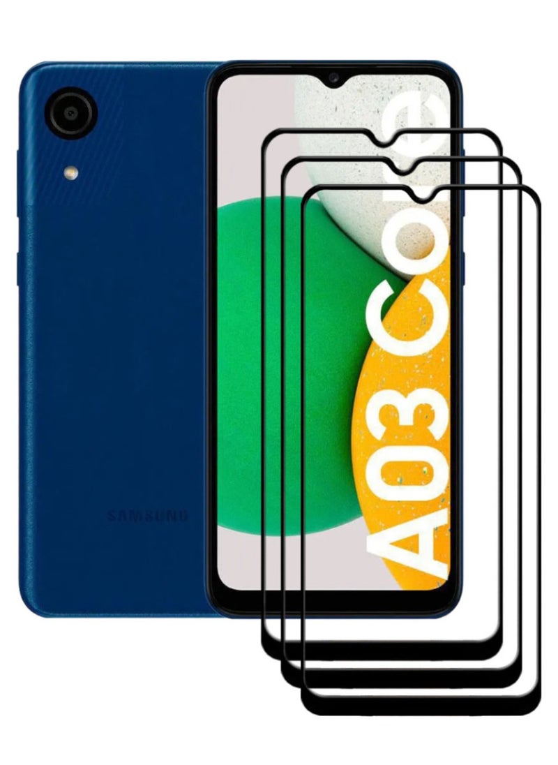 ACLIX 3 Pieces Antistatic ESD Dustproof Premium Quality High Definition Tempered Glass Screen Protector Designed For Samsung Galaxy A03 Core - Image 1
