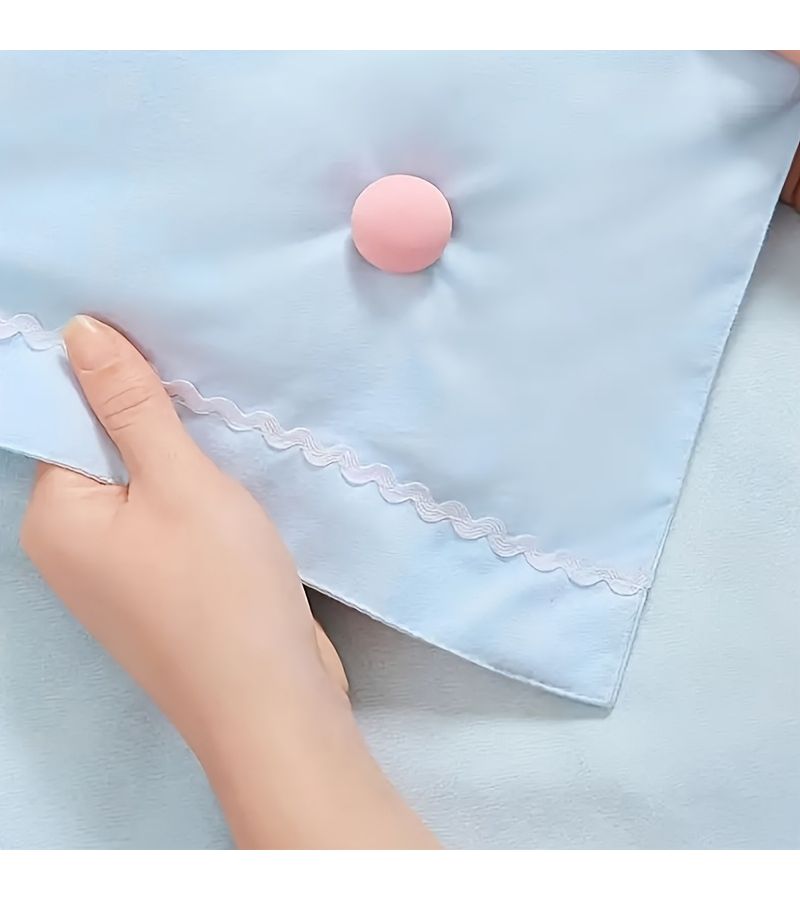 16 Mushroom Quilt Clips Pink Safe Bedding Fasteners Hand Wash Only - Image 5