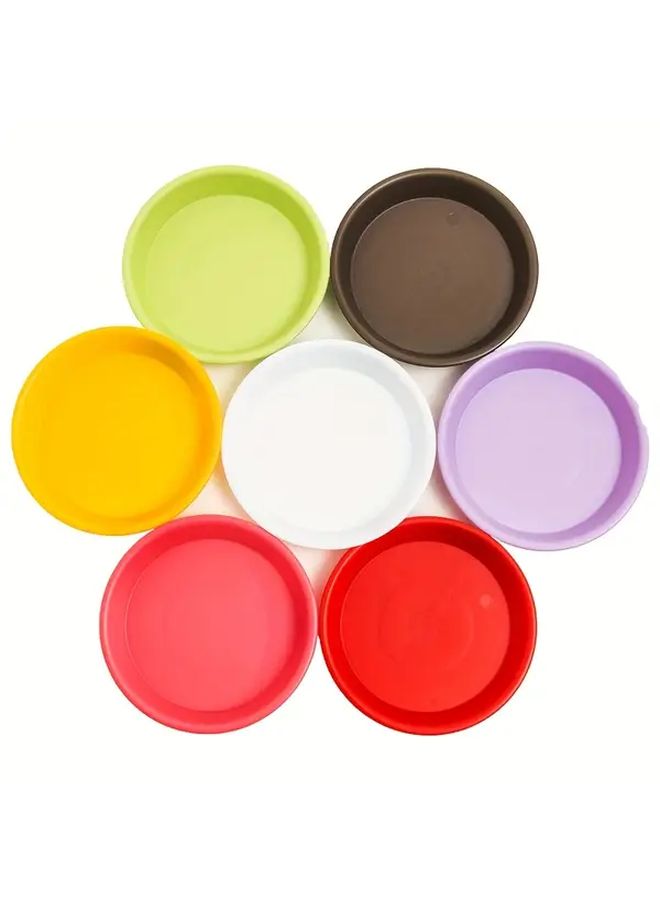 Coffee Flower Pot Base Tray 2 Pcs Set 4 13 Inch Inner Diameter Plant Saucer - Image 5