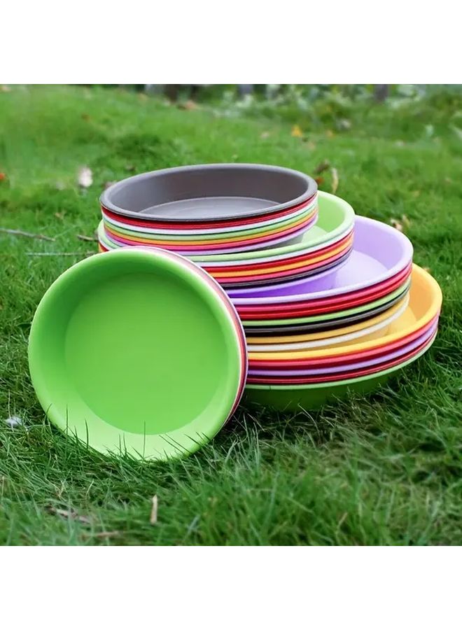 Coffee Flower Pot Base Tray 2 Pcs Set 4 13 Inch Inner Diameter Plant Saucer - Image 2