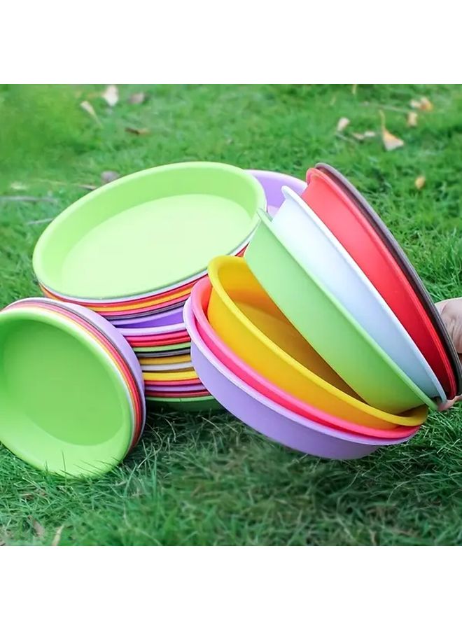 Coffee Flower Pot Base Tray 2 Pcs Set 4 13 Inch Inner Diameter Plant Saucer - Image 3