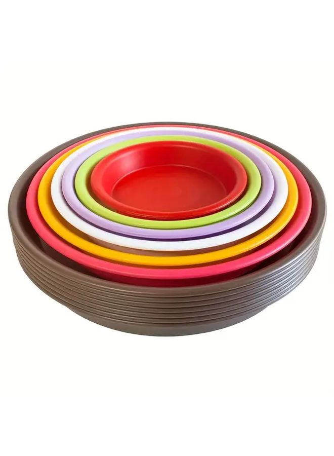 Coffee Flower Pot Base Tray 2 Pcs Set 4 13 Inch Inner Diameter Plant Saucer - Image 4