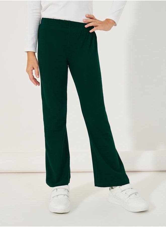 Styli Solid High Rise Flared Leggings  - Image 1