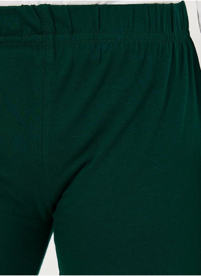Styli Solid High Rise Flared Leggings  - Image 3