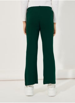 Styli Solid High Rise Flared Leggings  - Image 4