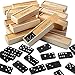 Hungdao 24 Pack Mini Dominos Set for Kids Adults Bulk Double 6 Dominoes 28 Tiles Wooden Traditional Board Games Double Six Standard Dominoes Party Favors Gifts Travel Family Games Toys with Wood Case - Image 4