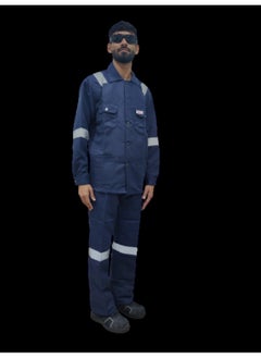 TAHA High-Performance Reflective Navy Safety Suit -Durable and Reflective for Workplace & Outdoor Protection | Size-3XL  - Image 2