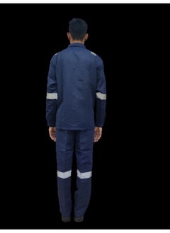 TAHA High-Performance Reflective Navy Safety Suit -Durable and Reflective for Workplace & Outdoor Protection | Size-3XL  - Image 3
