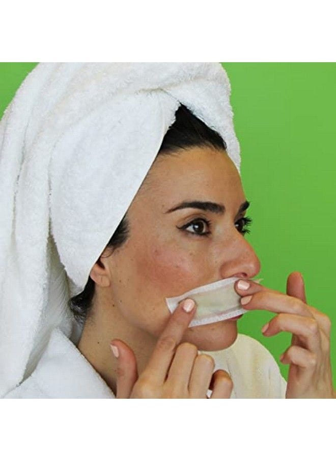 Nad's - Facial Wax Strips Hypoallergenic All Skin Types Facial Hair Removal For Women At Home Waxing Kit With 20 Face Wax Strips + 4 Calming Oil Wipes - Image 1