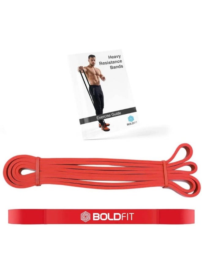 BOLDFIT BOLDFIT Heavy For Exercise & Stretching Tube For Men & Women Resistance Band  (Red, Pack of 1)  - Image 1