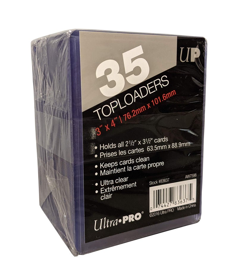 Ultra PRO  Regular Toploaders 35 ct for Standard Size Cards 25 x 35  Protect Your Valuable Gaming Cards  Sports Cards and Collectible Trading Cards - Image 1