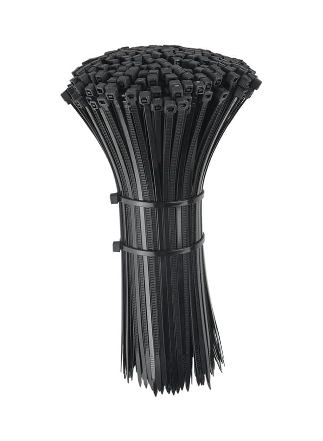 S-TOP Black Cable Ties 400-Pack – Assorted 4", 6", 8", 12" Self-Locking Nylon Zip Ties for Wire, Cord & Cable Management – Durable, UV-Resistant for Home, Office, Garden & Workshop - Image 5