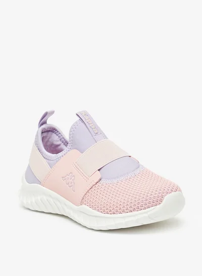 Kappa Girls' Colourblock Slip-On Walking Shoes With Pull Tabs