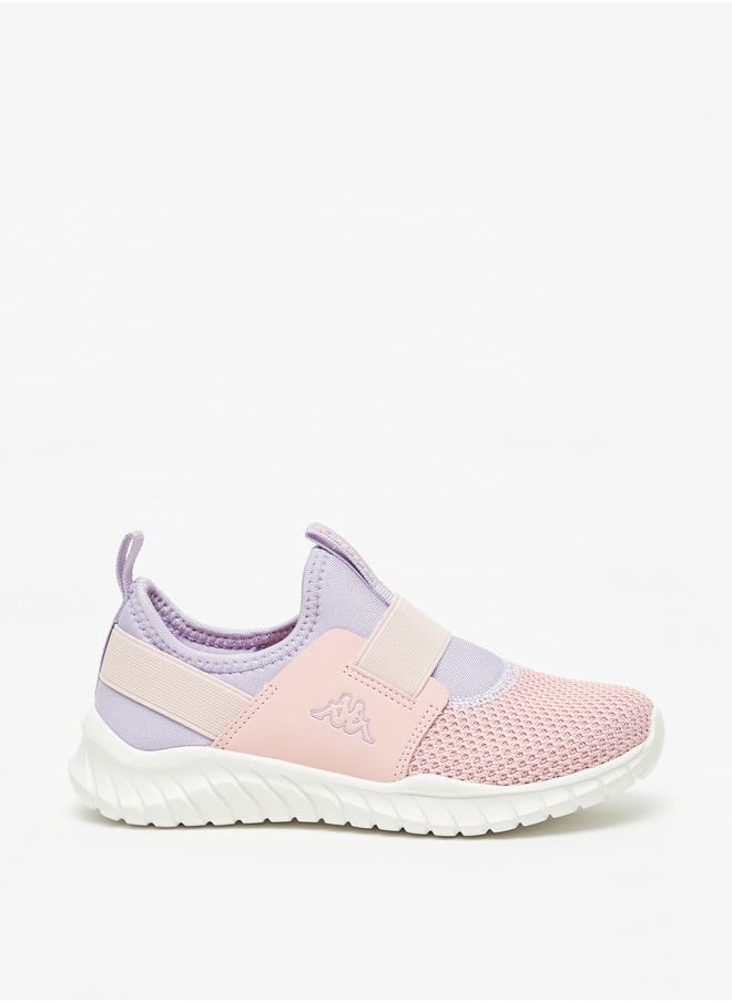 Kappa - Girls' Colourblock Slip-On Walking Shoes With Pull Tabs - Image 1