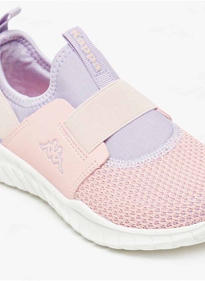 Kappa - Girls' Colourblock Slip-On Walking Shoes With Pull Tabs - Image 1