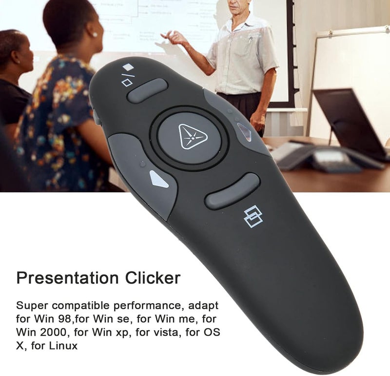 BAFOVY Ergonomic Presenter Remote, Multi Functions Presentation Clicker for Speech Meeting Class, Widely Compatible with 98, se, me, 2000, Vista, OS X, - Image 2
