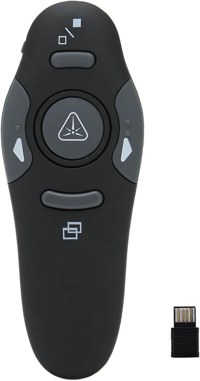 BAFOVY Ergonomic Presenter Remote, Multi Functions Presentation Clicker for Speech Meeting Class, Widely Compatible with 98, se, me, 2000, Vista, OS X, - Image 1