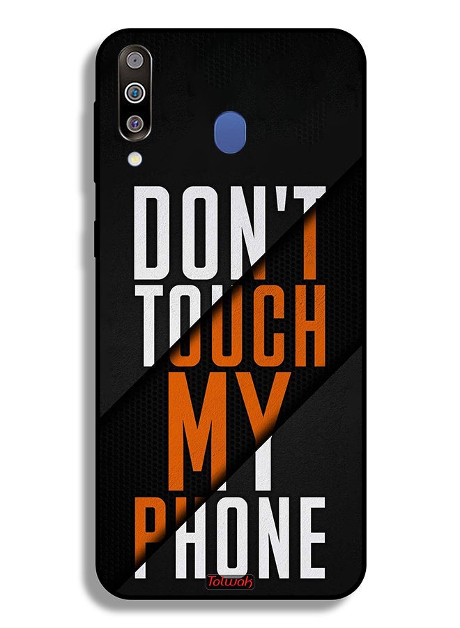 Tolwak Samsung Galaxy M30 Protective Case Cover Do Not Touch My Phone - Image 2