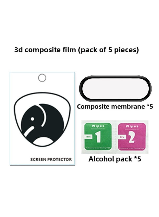 For huawei B7 Bracelet Film B6 Full Screen Protective Film HD Hydraulic Film Explosion-proof TPU Soft Film For huawei B4 Film-Color:3D Composite Film (5 Pieces)-Dimensions:For huawei Band B6  - Image 1