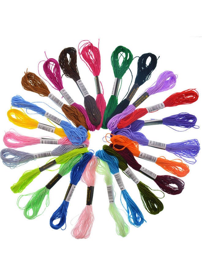 NIBEMINENT Rainbow Embroidery Floss Black Colors Kit Set Multicolour - Image 1