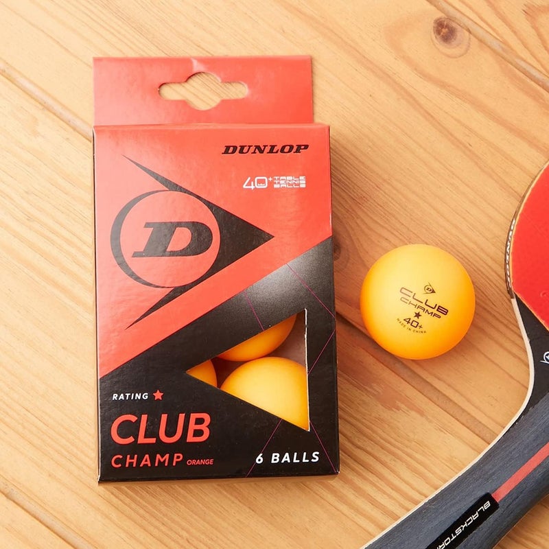 Dunlop Club Champ 6 Table Tennis Balls - Orange - Image 5