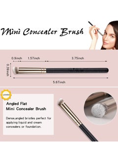 BONITO Makeup Brush, Concealer Makeup Brush, Angled Cosmetic Brush for Blending, Concealing, Contouring Makeup  - Image 2