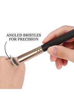 BONITO Makeup Brush, Concealer Makeup Brush, Angled Cosmetic Brush for Blending, Concealing, Contouring Makeup  - Image 3