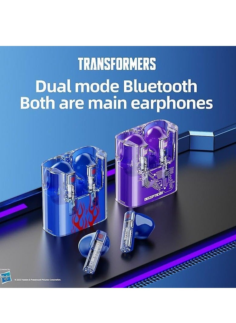 TRANSFORMERS - Original Transformers TFT08 Gaming Earphones Bluetooth 5.3 TWS Wireless Headphones HIFI Audio Earphones Noise Reduction Headset - Image 1