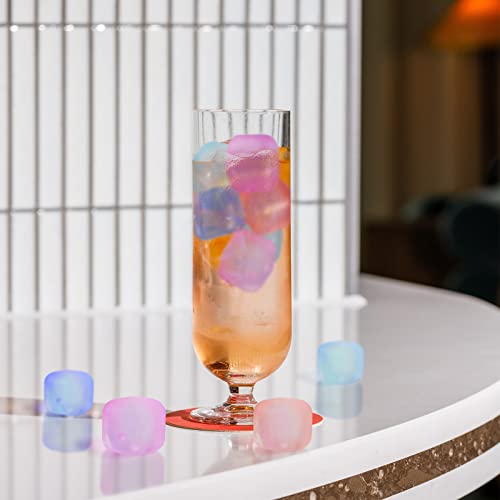 VOGVOG 80 Pack Color-changing Reusable Ice Cube for Drinks, Colorful Square Plastic ice Cubes Without Diluting BPA Free, Refreezable Ice Cubes for Coffee, Wine, Whiskey, Cocktails - Image 5