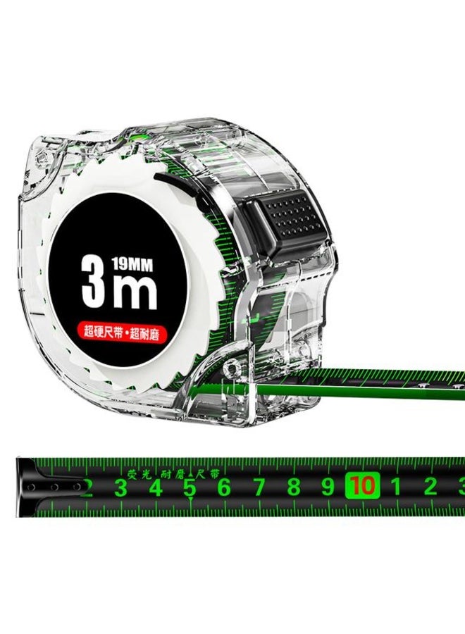 Steel Tape Measure with Laser Inkjet and Widened Ruler 