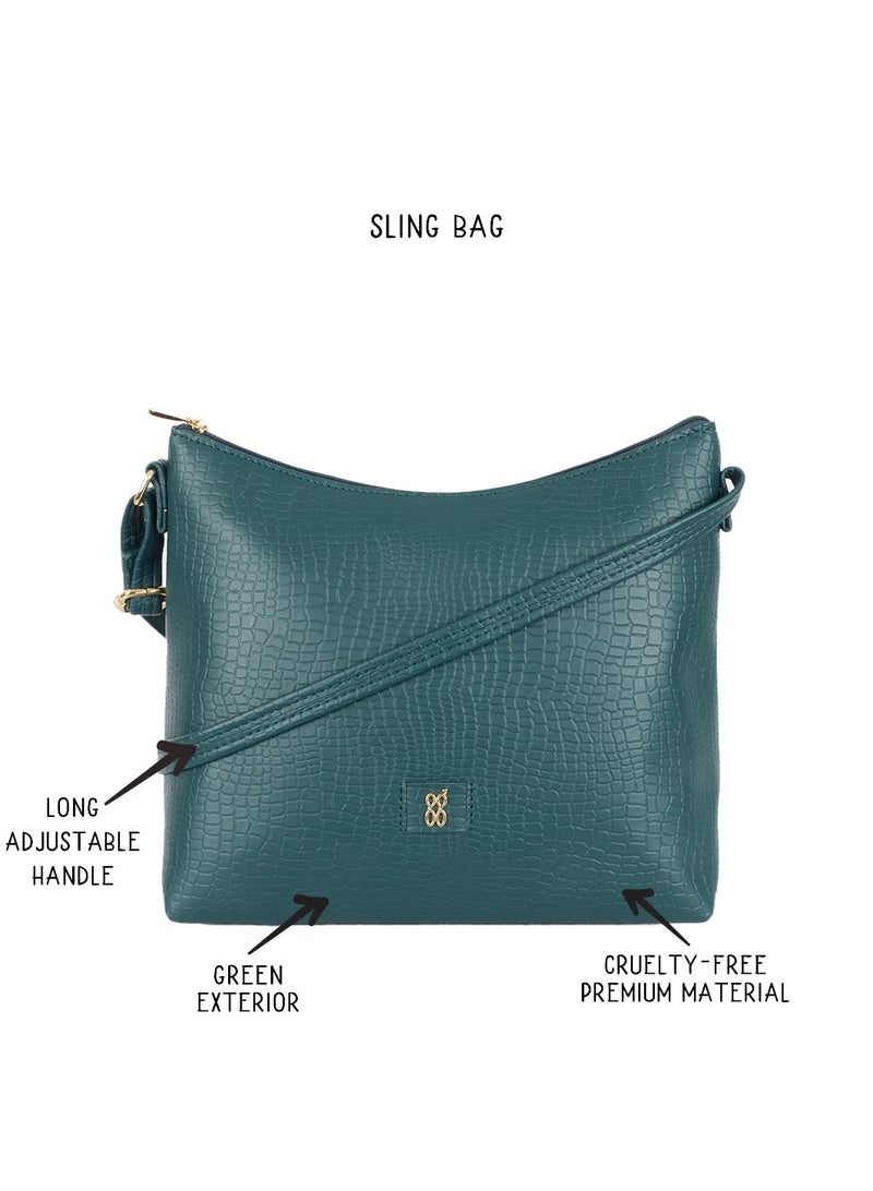 Baggit Lxe Axel E Cabretta (Dark Green) - Image 2