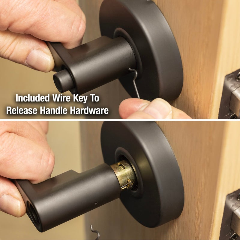Master Lock SLCHPV10B Heavy Duty Lever Style Grade 2 Commercial Privacy Door Handle, Oil Rubbed Bronze Finish - Image 5