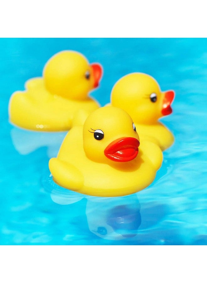 نوفيلتي بليس لعبة استحمام للأطفال على شكل بطة مطاطية من نوفيلتي بليس، 24 قطعة، بطة صغيرة صفراء اللون، هدية عيد ميلاد للأطفال الصغار وحفلات تزيين حوض الاستحمام - Image 5