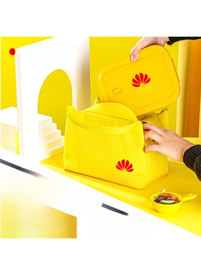 Glass Lunch Box Lunch Box Office Student Separated Microwave Heating Special Bowl Insulation Lunch Box Fresh-keeping Box-Specifications:Dark Green Small Long Fresh-keeping Box  - Image 3