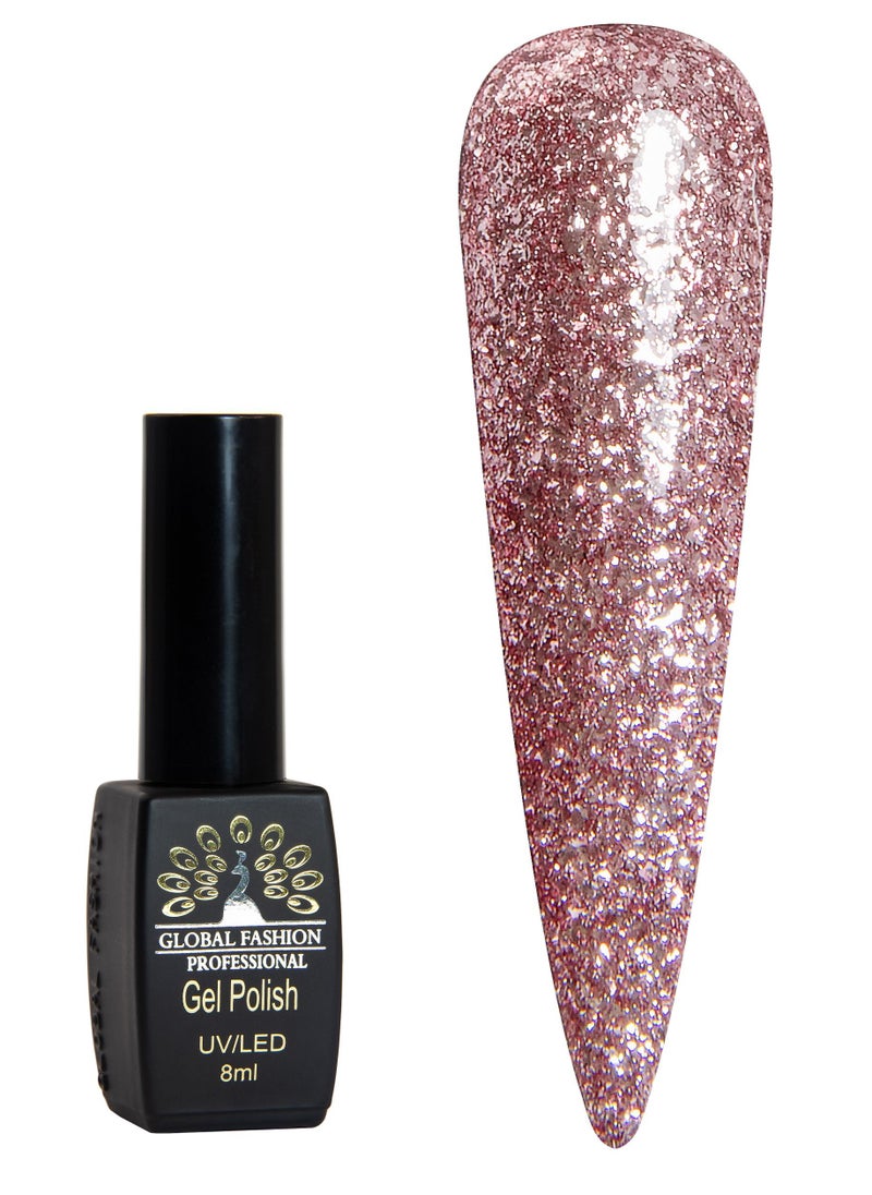 GLOBAL FASHION Global Fashion Black Elite Gel Polish | 132 Colors of Long-Lasting Elegance - 8ml | 206  - Image 1