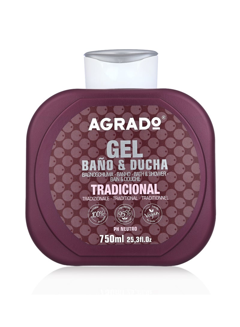 اجرادو جل الاستحمام المرطب جل الاستحمام التقليدي PH المحايد 750 مل - Image 1