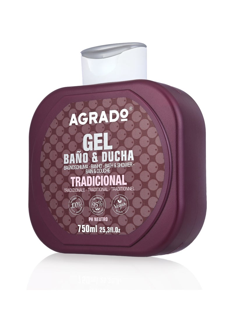 اجرادو جل الاستحمام المرطب جل الاستحمام التقليدي PH المحايد 750 مل - Image 2