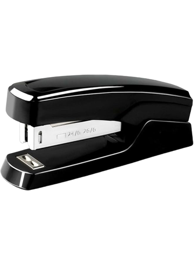 إيروريكس دباسة صغيرة مع دبابيس دباسة ودباسة مكتب صغيرة للورق يمكنها تدبيس 40 صفحة 24 6 26 6 متعددة الوظائف للاستخدام المكتبي هدية موفرة للجهد باللون الأسود 105X30X45 مم - Image 1