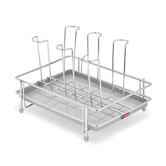 LIFE TIME Glass Holder for Stainless Steel Glass Stand for Kitchen Dining Table Glass Holder (6 Glasses Stand) - Image 5