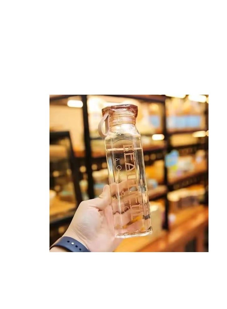 Beautiful Beautiful Sports Water Bottle - Transparent Design - 500 ml - Multicolor - 3845 - Image 5