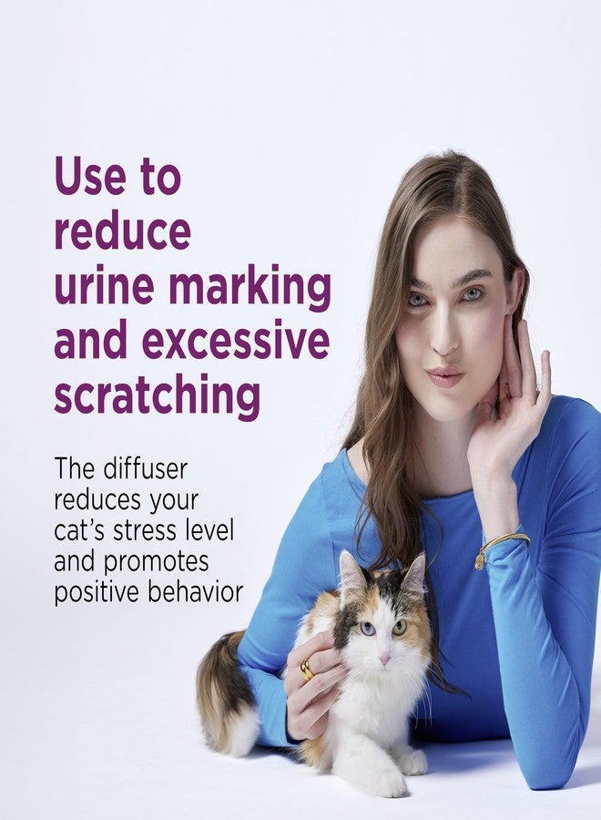 Comfort Zone Savings Kit: 2 Cat Calming Diffusers & 2 Refills; Cat Pheromones Help Anxiety; Reduce Stress, Urine Marking, Scratching - Image 2