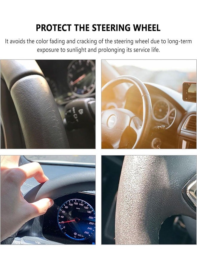 Generic Car Steering Wheel Sun Shade Cover, Sun Block Anti-Heat Steering Wheel Protector Car Steering Wheel Sun Shade Cover, Sun Block Anti-Heat Steering Wheel Protector Universal 16.54 Inch Car Wheel Cover for Most Cars SUVs Trucks16.54 Inch Car Wheel Cover for Most Cars SUVs Trucks - Image 5