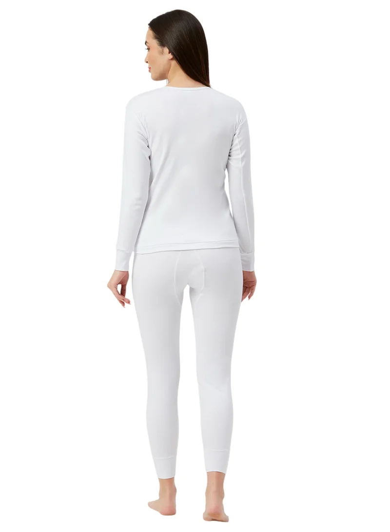 BYC GIRLS INNER FULL BODY THERMAL SET - WHITE