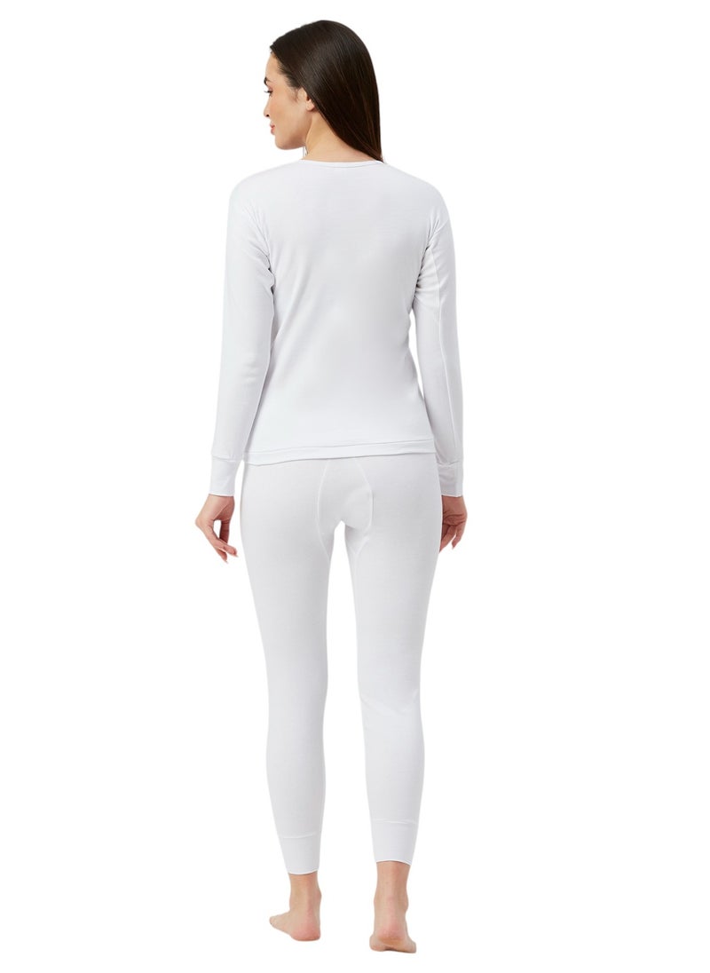 BYC GIRLS INNER FULL BODY THERMAL SET - WHITE  - Image 5