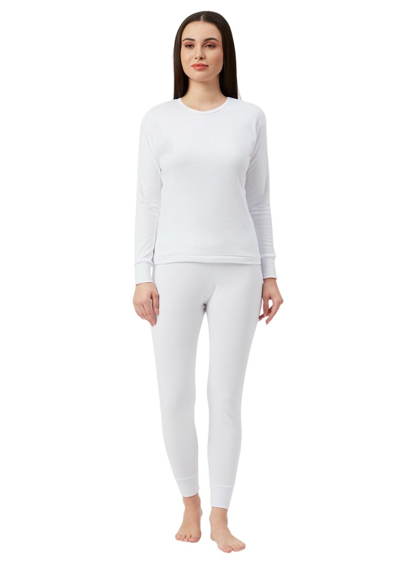 BYC GIRLS INNER FULL BODY THERMAL SET - WHITE  - Image 1