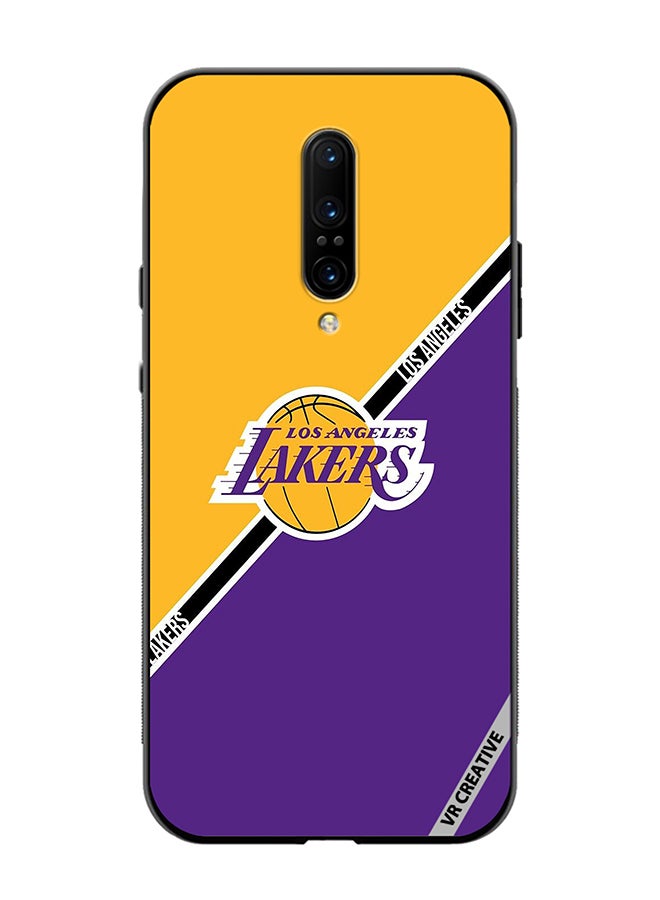 VR CREATIVE Protective Case Cover For OnePlus 7 Pro Los Angeles Lakers Design Multicolour - Image 1