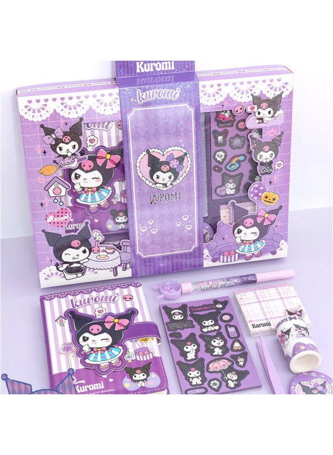 WEST Xixia Kuromi Planner Gift Box, Deluxe Student Stationery Set, Sanrio Stickers, Children's Toys, Birthday Gift For Girls - Image 2