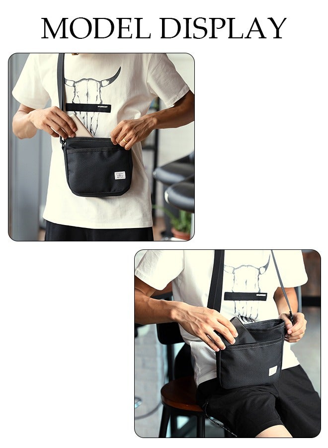 DUNISO Crossbody Bag for Men and Women Waterproof Sling Bag Travel Passport Wallet Bag for Cell Phone, Small Side Shoulder Bag Multipurpose Daypack for Men - Image 3