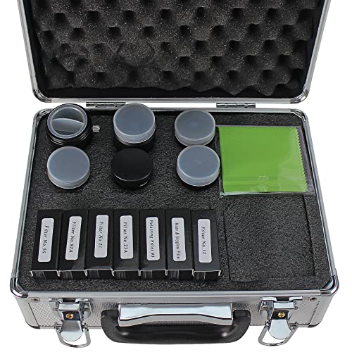 CelticBird 13 Piece Telescope Accessory Kit - 1.25" Telescope Eyepiece and Filter Set with a Sturdy Carry Case - 5pcs Plossl Telescope Eyepieces - 2X Barlow Lens - 7pcs Filters - Image 2