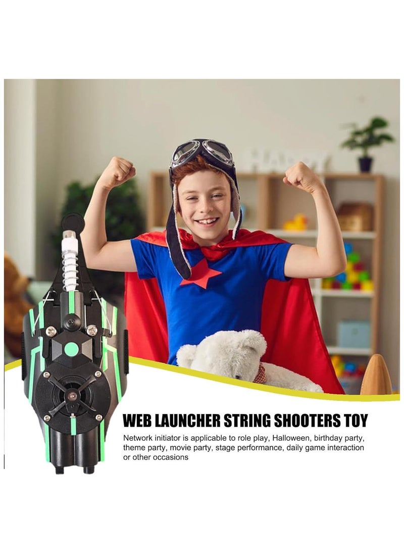 null - Glow in the Dark Web Shooter Rechargeable Spider-Man Web Shooter Durable Spider Slinger Web Shooter Cosplay Launcher for Indoor and Outdoor Games - Image 1